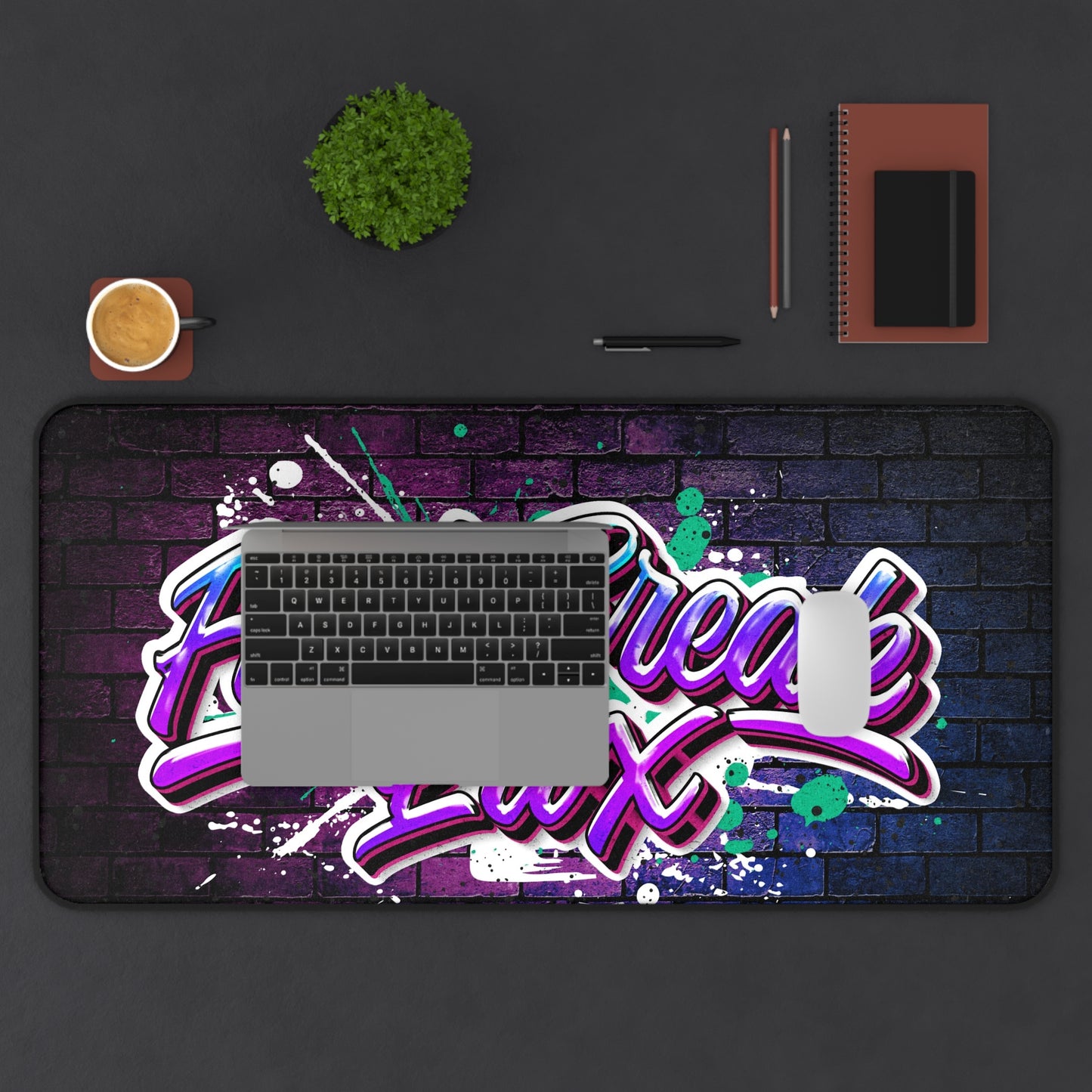 Fast Break Lax Desk Mat - Stylish Gaming & Office Gear