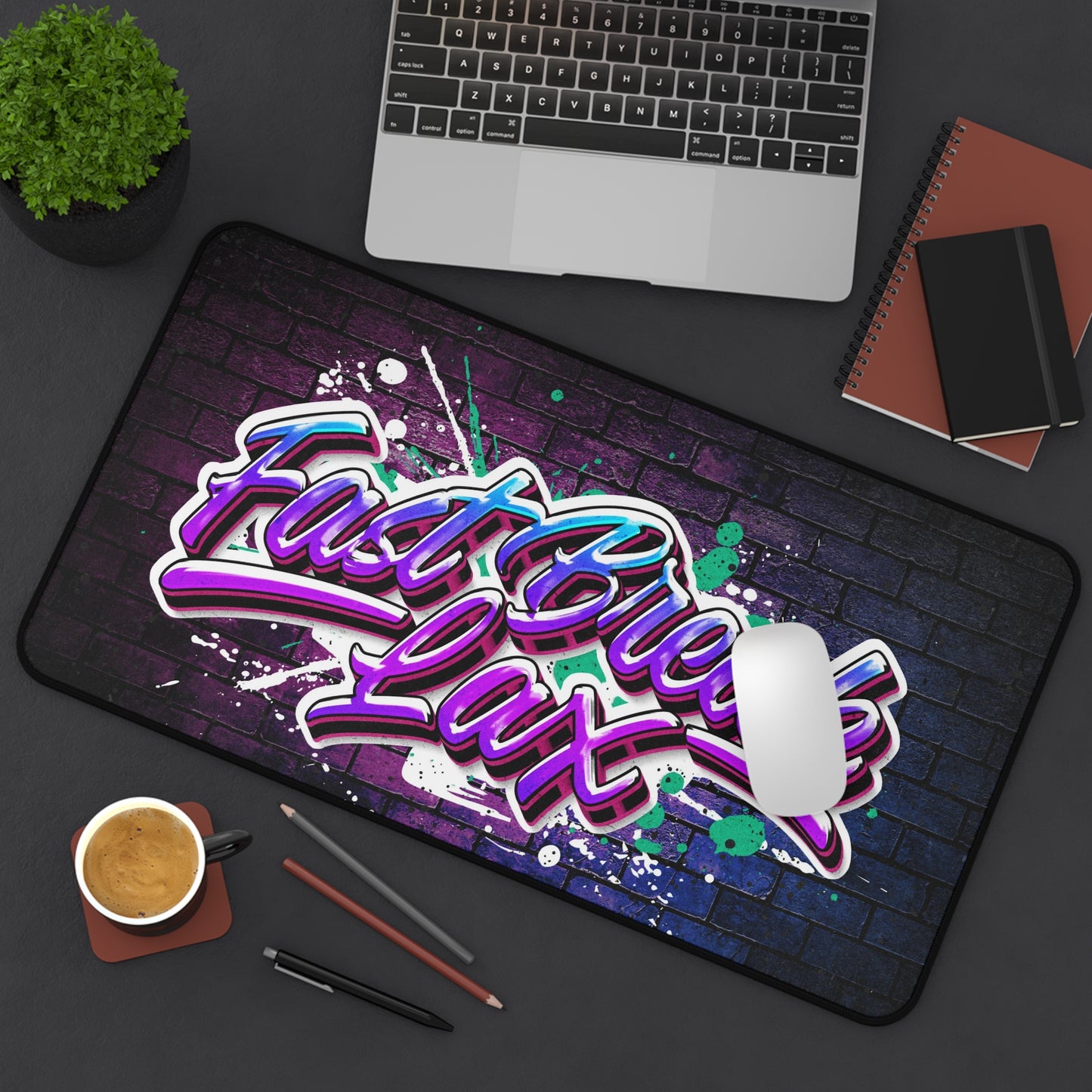 Fast Break Lax Desk Mat - Stylish Gaming & Office Gear